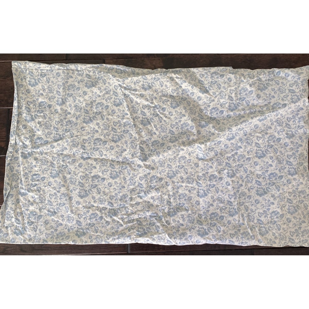 Vintage RALPH LAUREN French Country Cottage Floral Blue Standard Pillow Case